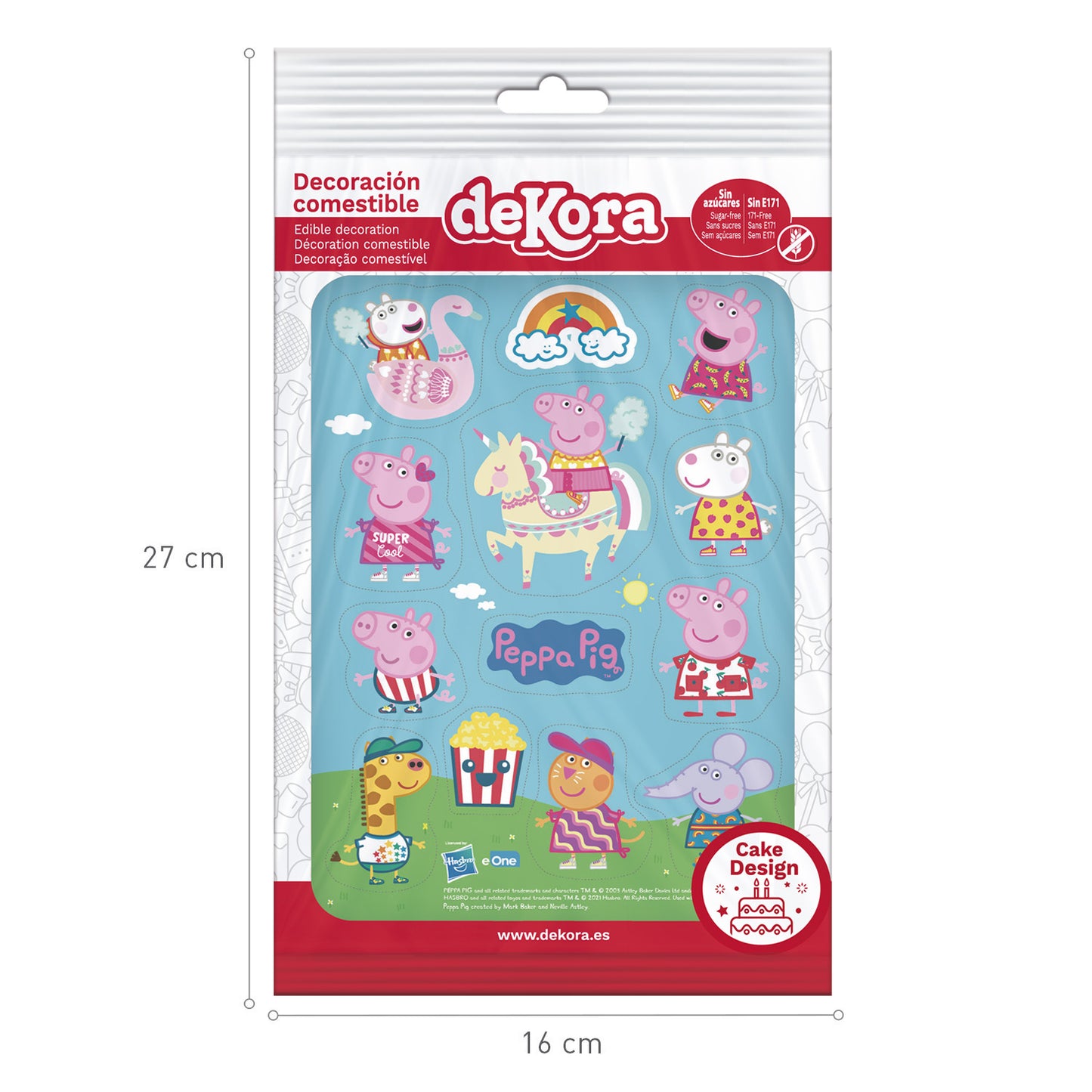 OBLEA PARA TARTAS DE PEPPA PIG RECORTABLE