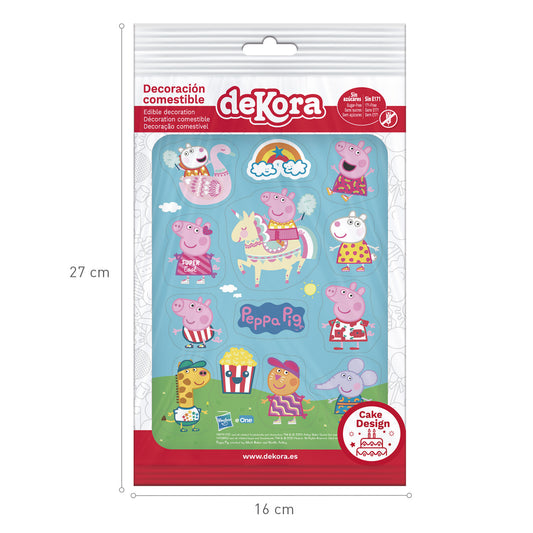 OBLEA PARA TARTAS DE PEPPA PIG RECORTABLE