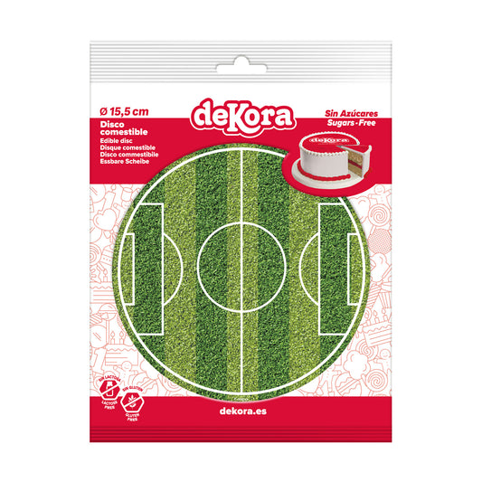 DISCO PARA TARTAS DE CAMPO DE FUTBOL DE 15.5 CM
