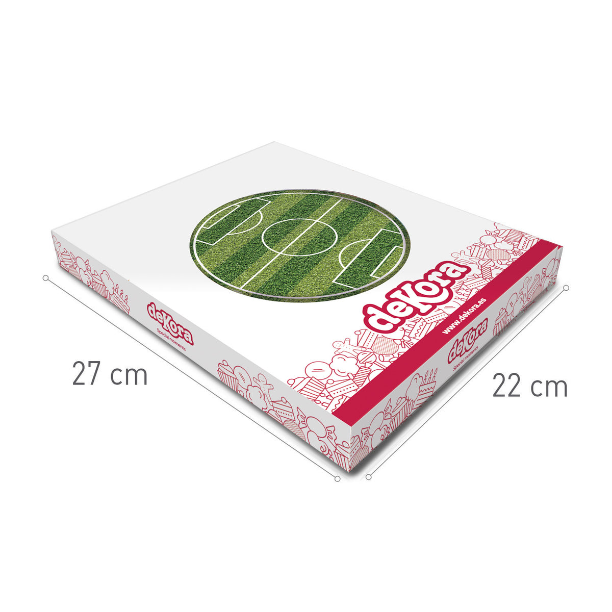 DISCO PARA TARTAS DE CAMPO DE FUTBOL DE 15.5 CM