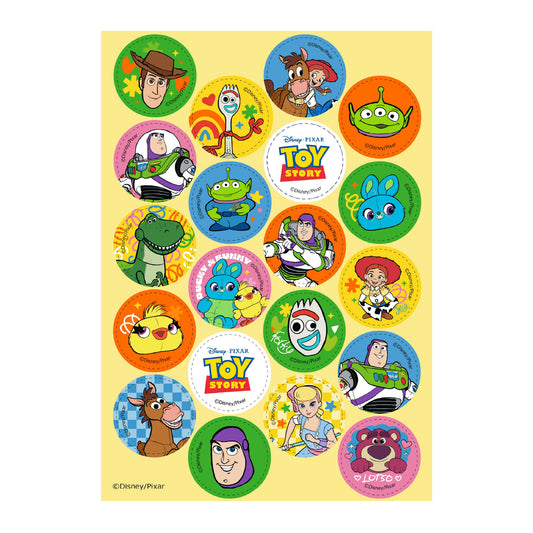 MINI DISCOS DE OBLEA DE TOY STORY REDONDOS DE 3,4CM