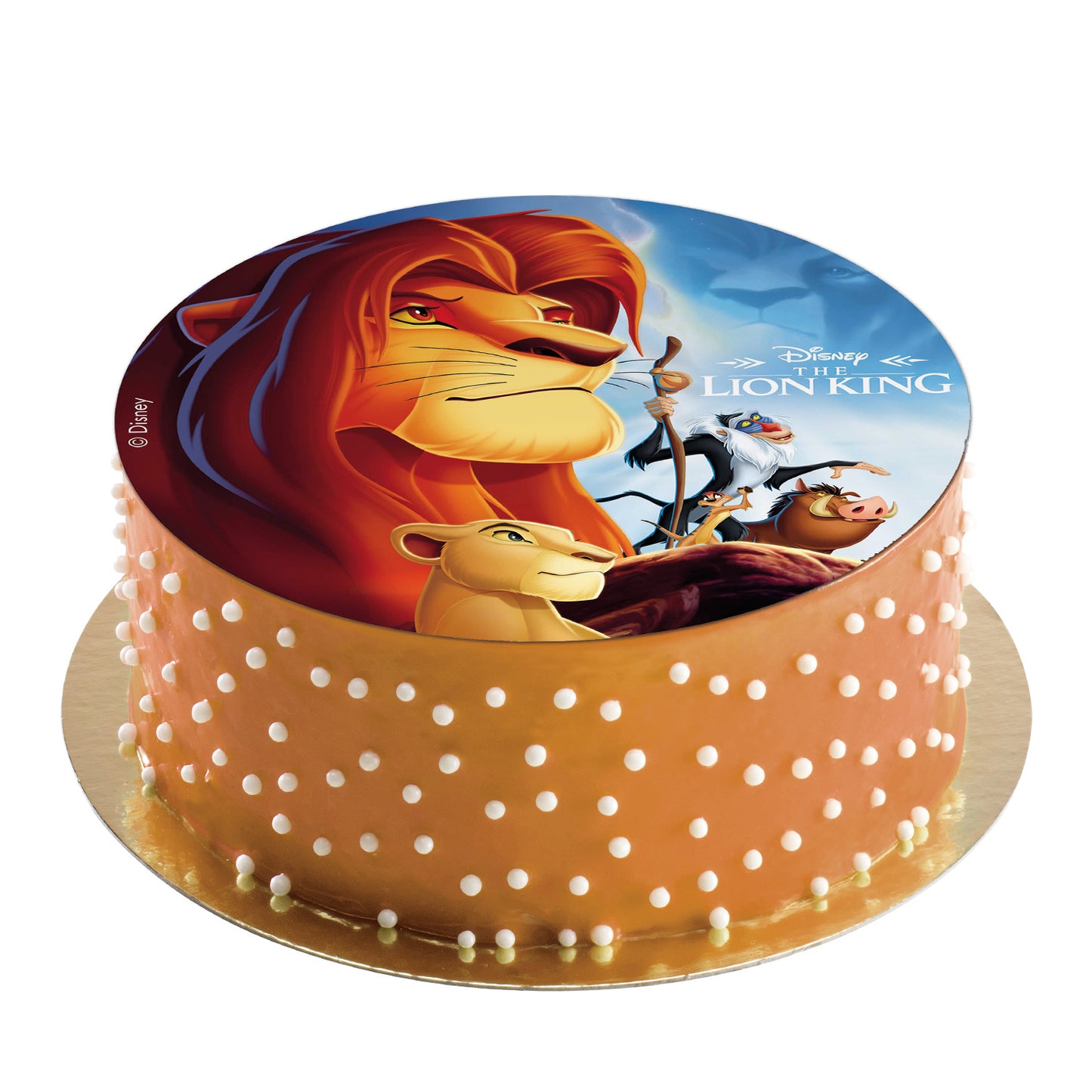 OBLEA PARA TARTAS DEL REY LEON REDONDA DE 20CM