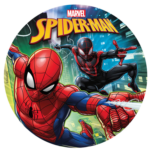 DISCO PARA TARTAS DE SPIDERMAN DE 20 CM