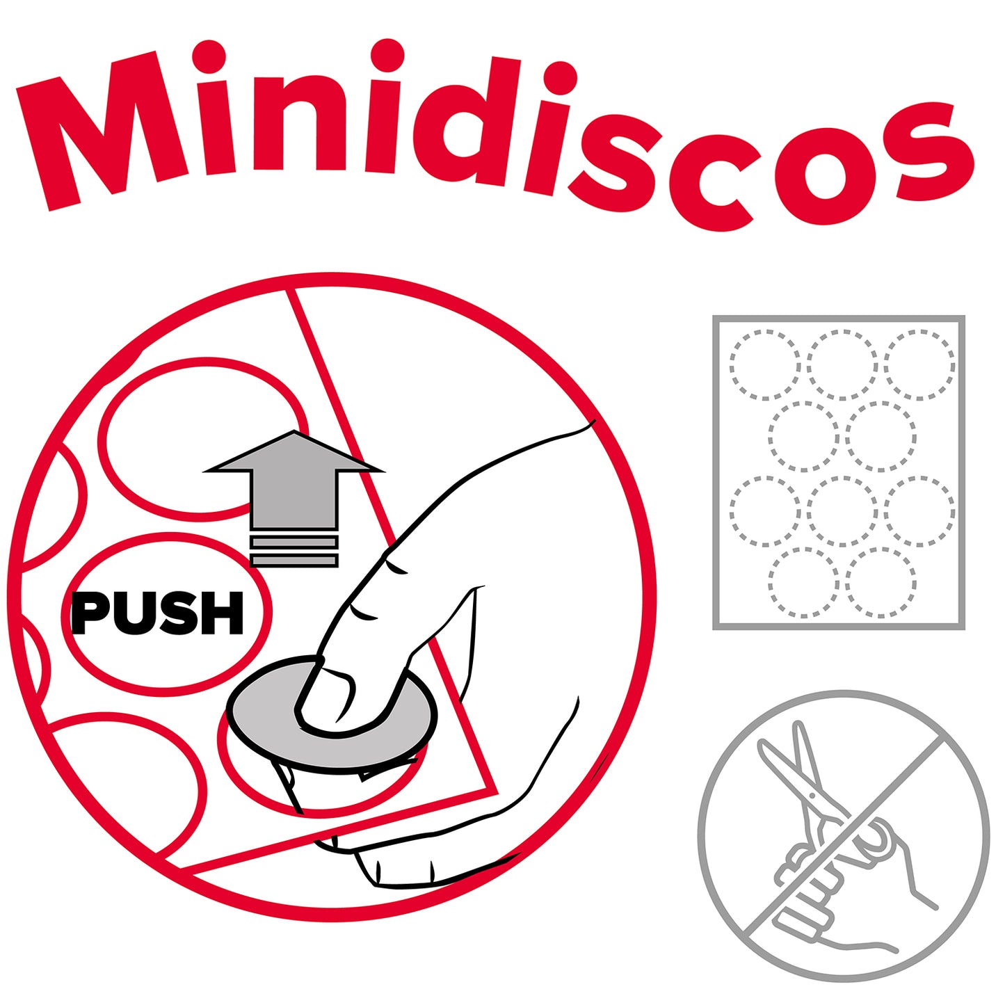 MIX DISCOS COMESTIBLES MICKEY & MINNIE - 6 UNIDADES