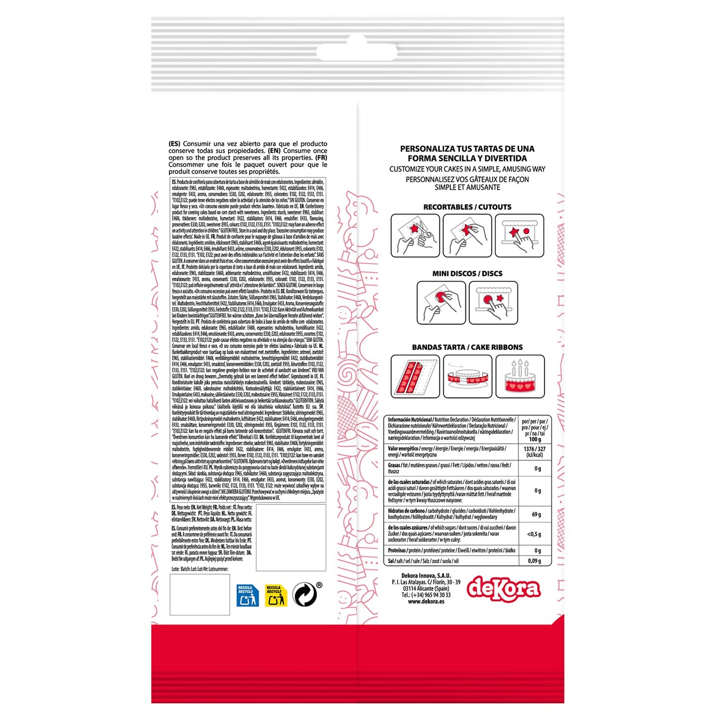 OBLEA PARA TARTAS DE STITCH RECTANGULAR DE 15X21CM