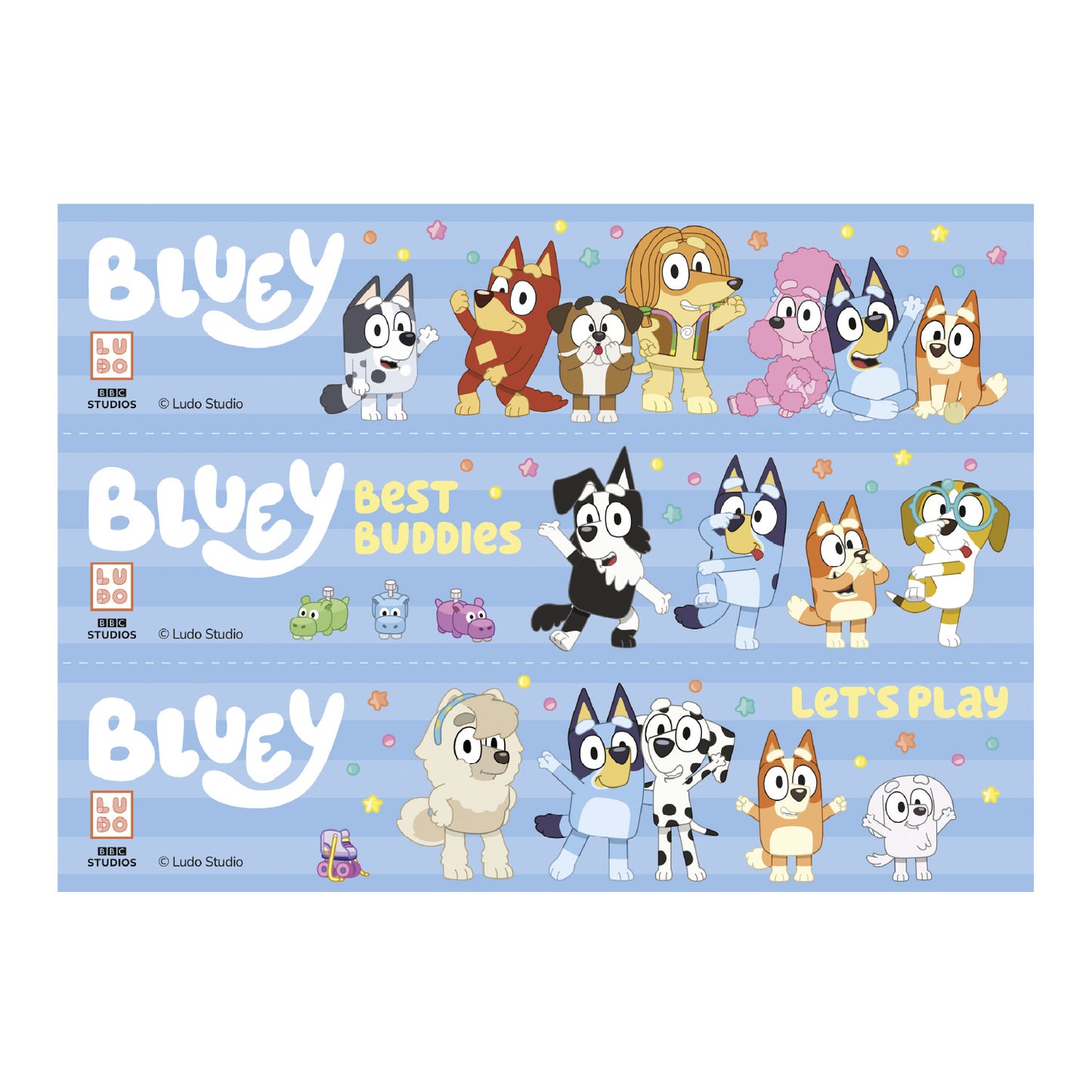 RIBBON DE BLUEY COMESTIBLE PARA TARTA