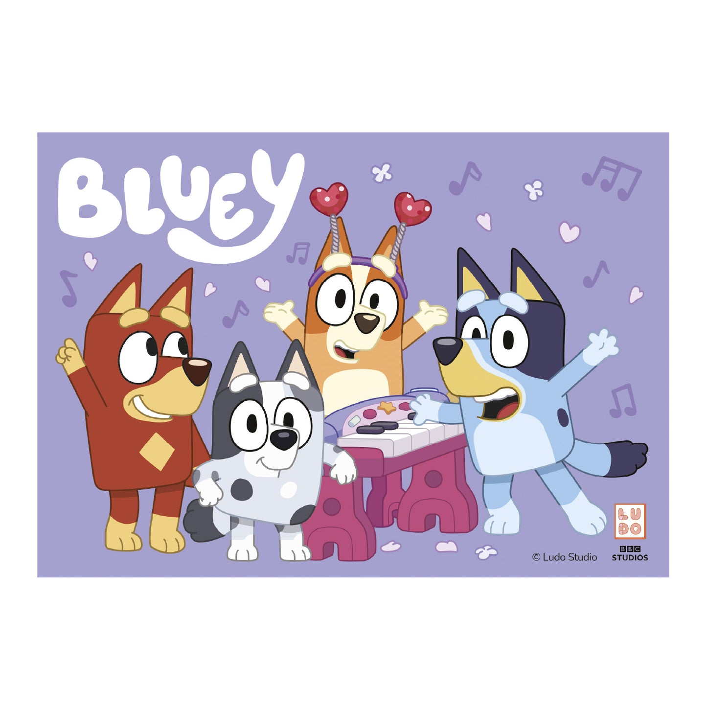 LÁMINA PARA TARTAS DE BLUEY RECTANGULAR DE 15x21 CM