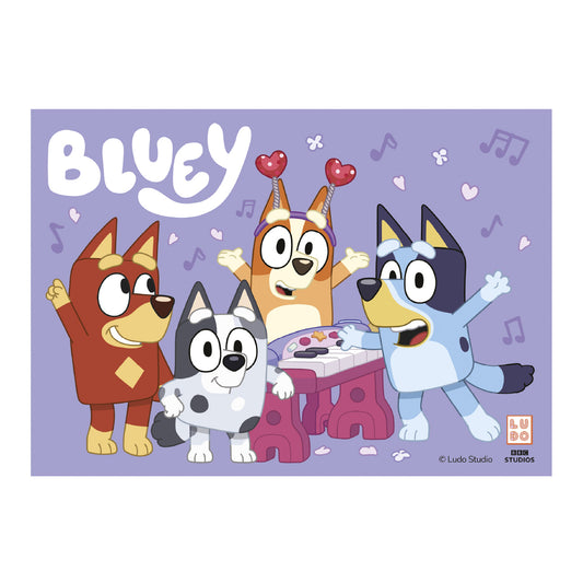 LÁMINA PARA TARTAS DE BLUEY RECTANGULAR DE 15x21 CM