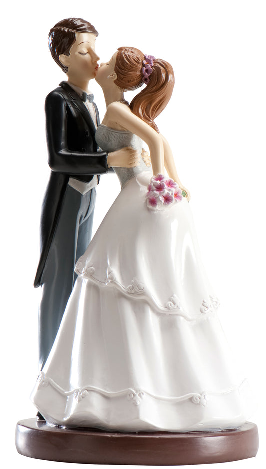 FIGURA TARTA BODA PAREJA BESO 16 CM
