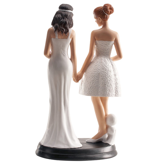 FIGURA TARTA BODA PAREJA LESBIANA 20 CM