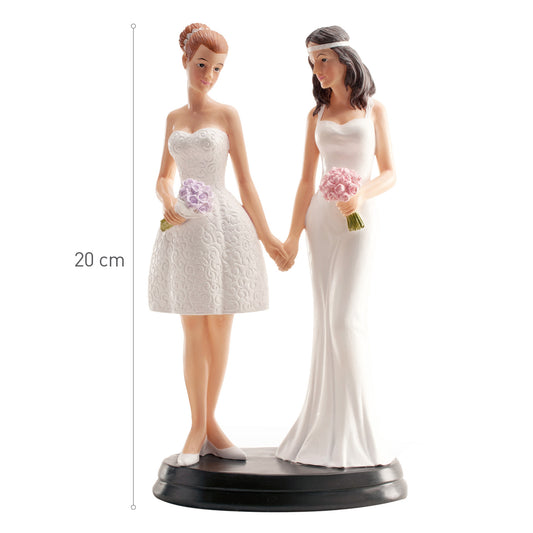 FIGURA TARTA BODA PAREJA LESBIANA 20 CM