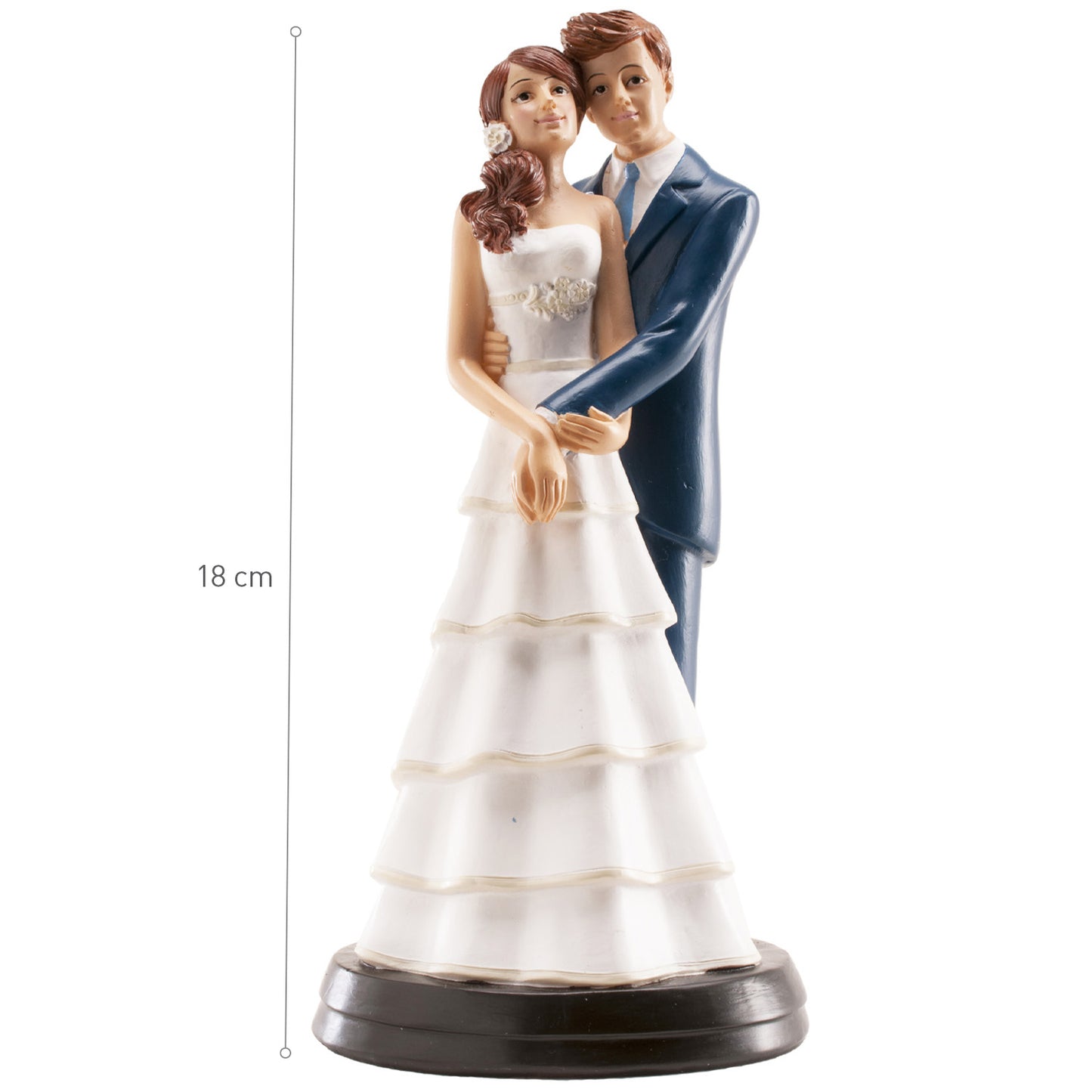 FIGURA TARTA BODA LAURA Y ALVARO 18 CM