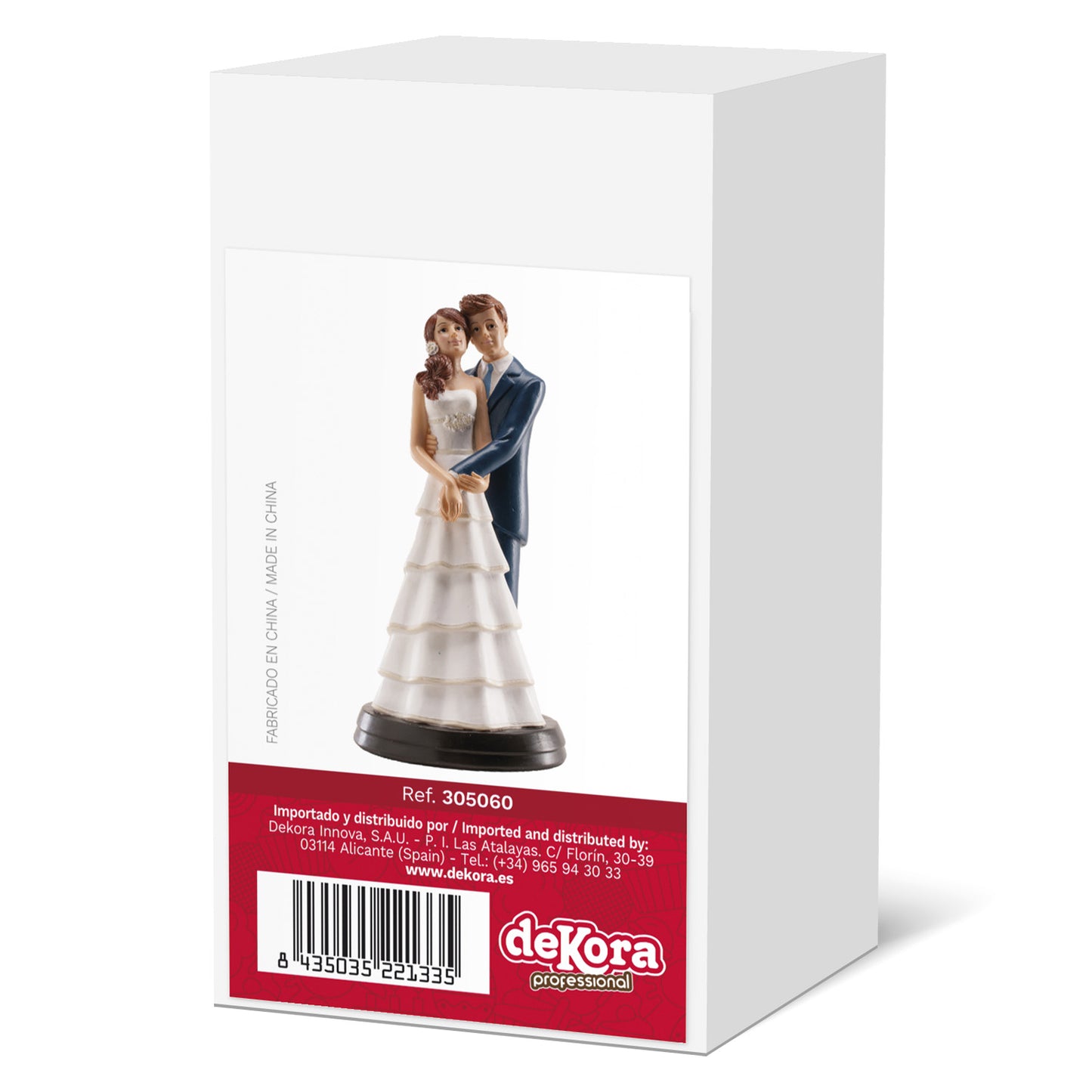 FIGURA TARTA BODA LAURA Y ALVARO 18 CM