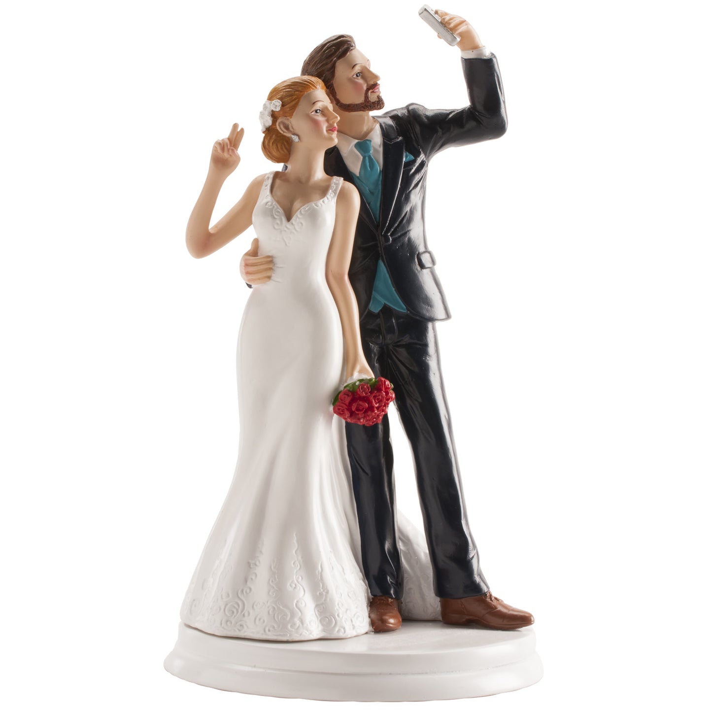 FIGURA TARTA BODA SELFIE 20 CM