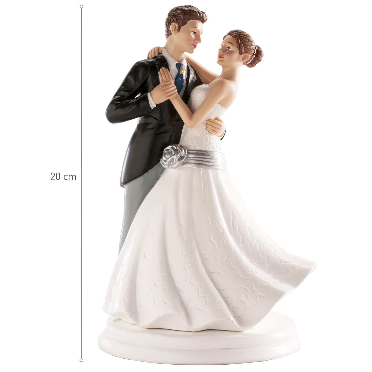 FIGURA TARTA BODA PAREJA BAILANDO 20 CM