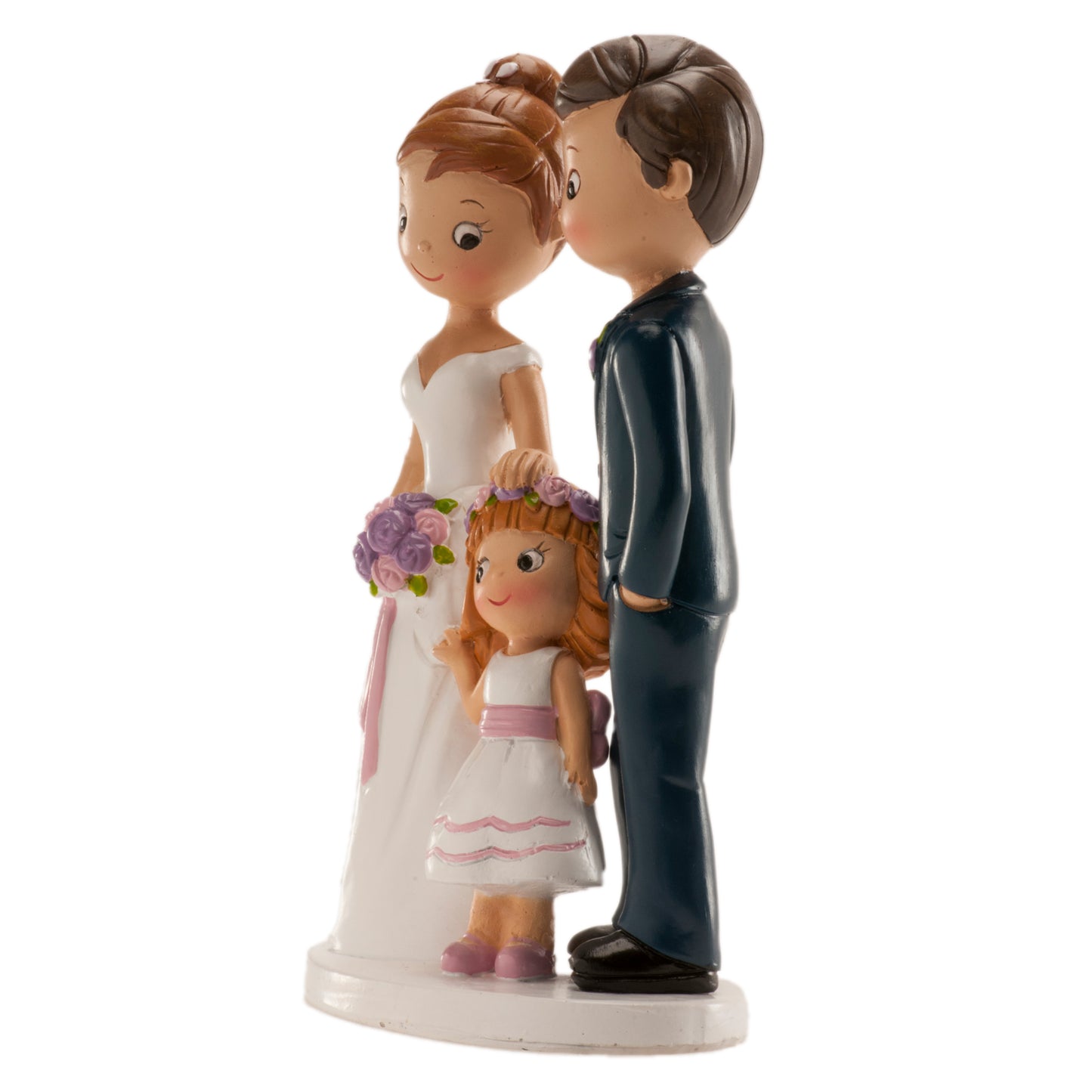 FIGURA TARTA BODA PAREJA CON NIÑA 16 CM