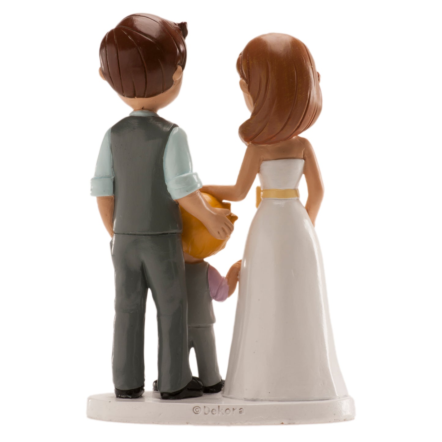 FIGURA TARTA BODA PAREJA CON NIÑO 16 CM