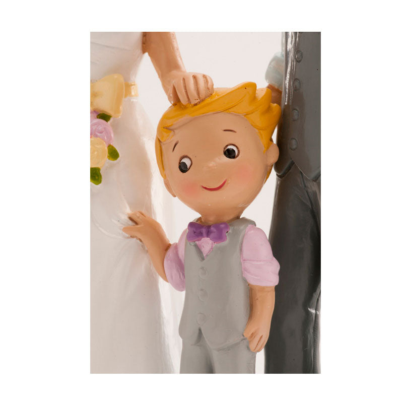 FIGURA TARTA BODA PAREJA CON NIÑO 16 CM