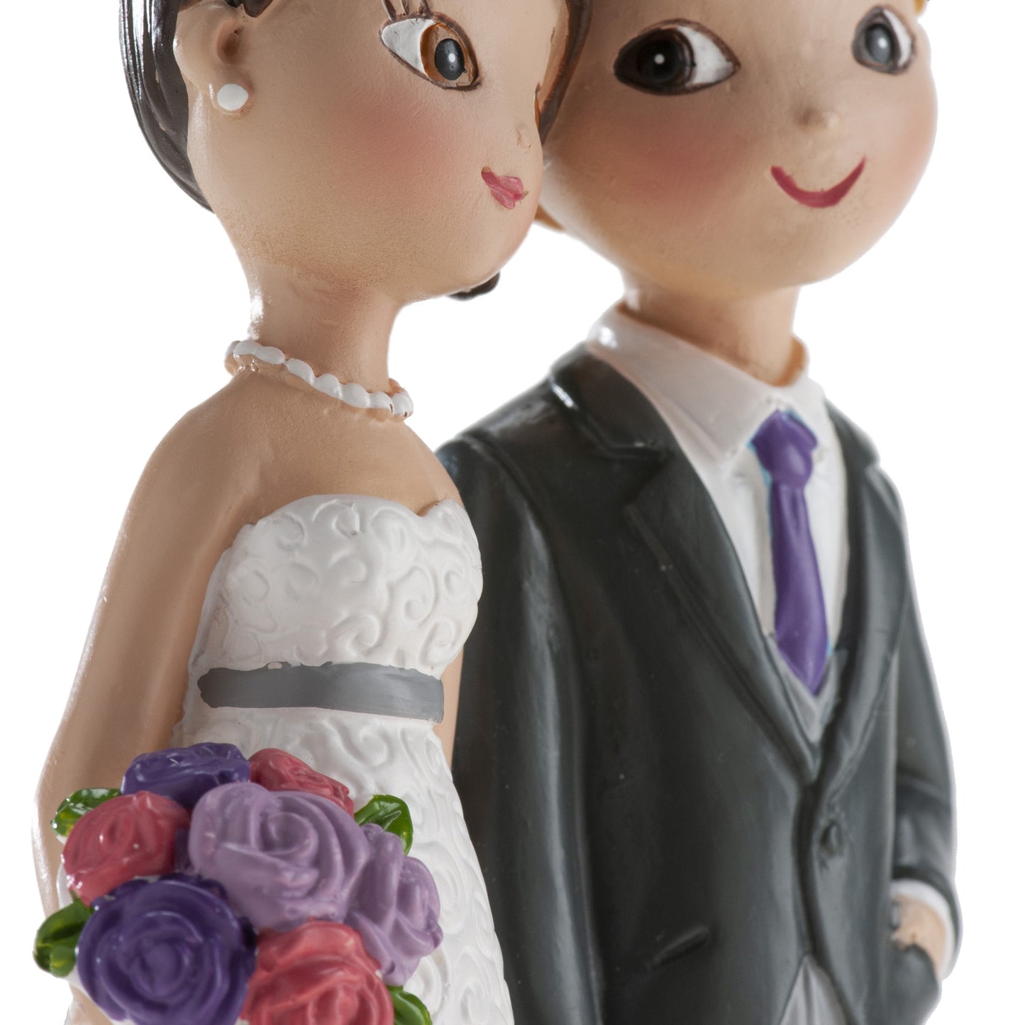FIGURA TARTA BODA PAREJA CON PERRO 16 CM