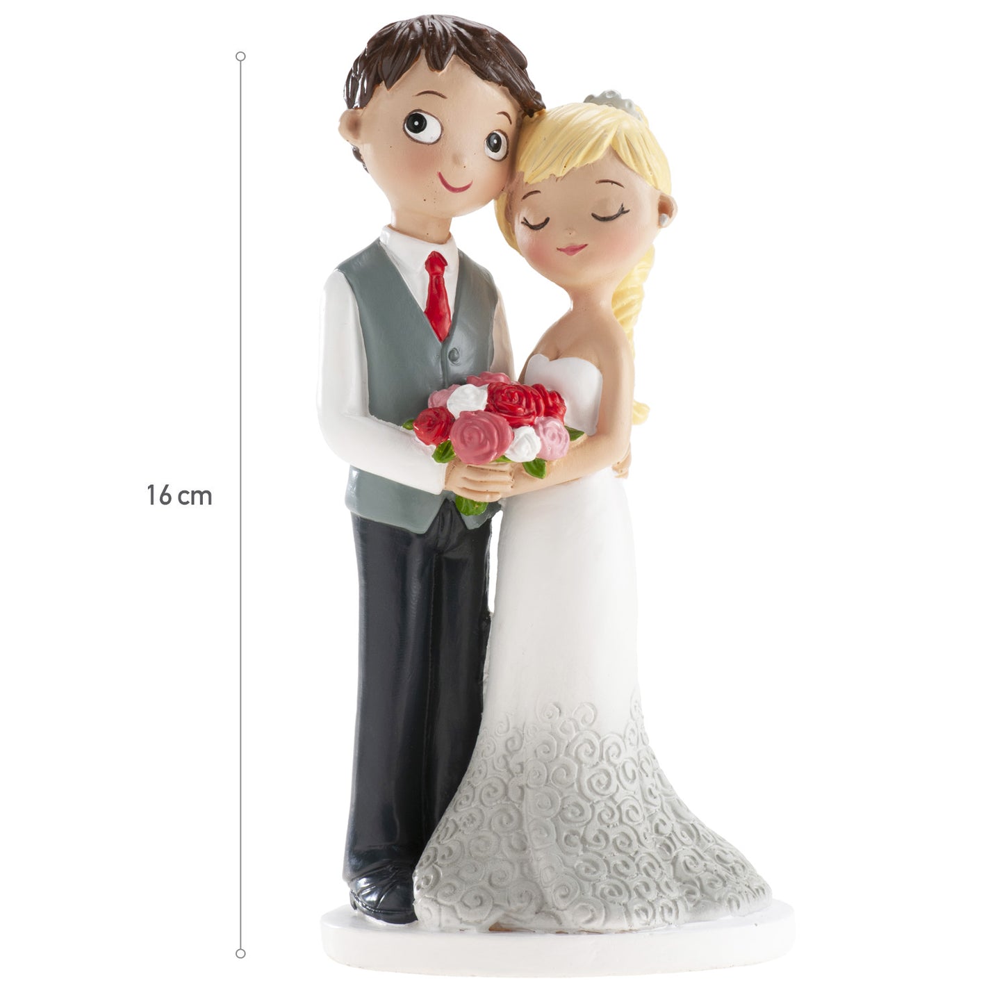 FIGURA TARTA BODA PAREJA SERENIDAD 16 CM