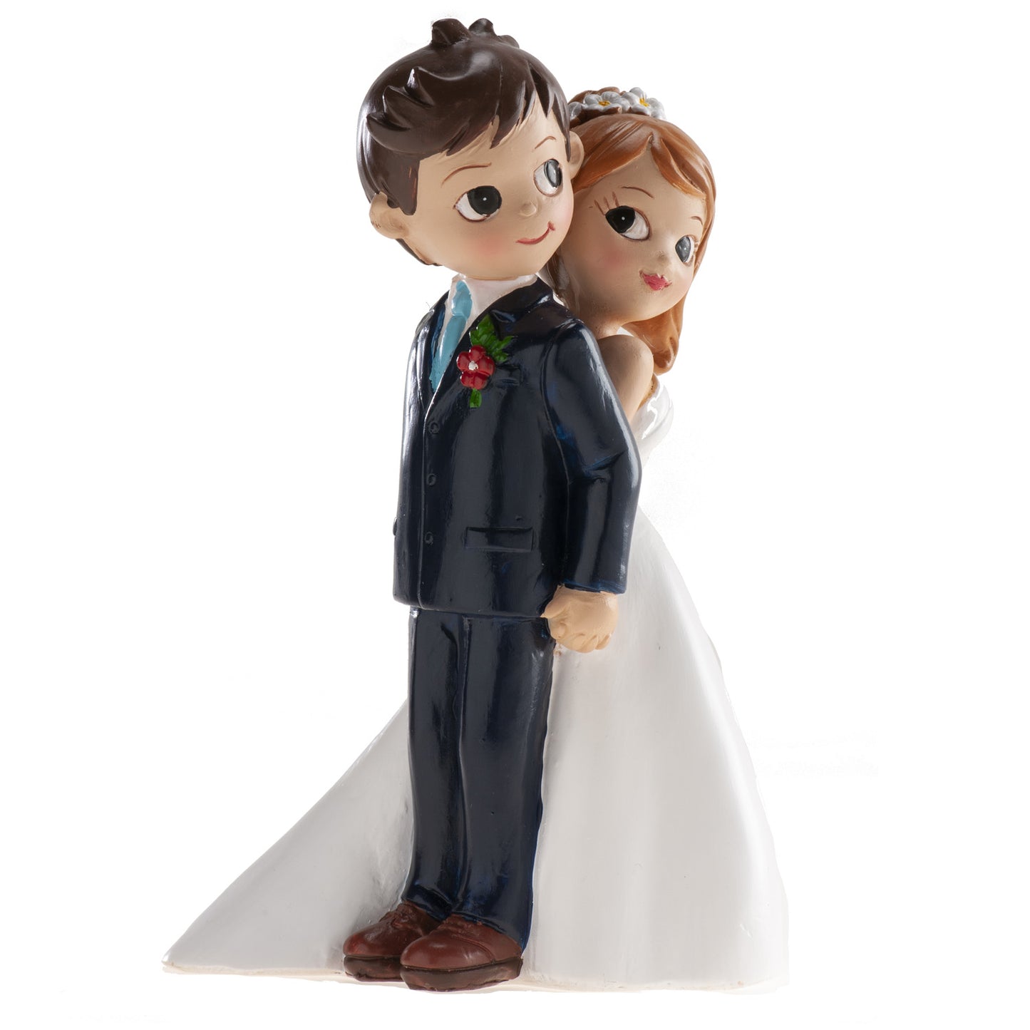 FIGURA TARTA BODA PAREJA ESPALDAS 16 CM