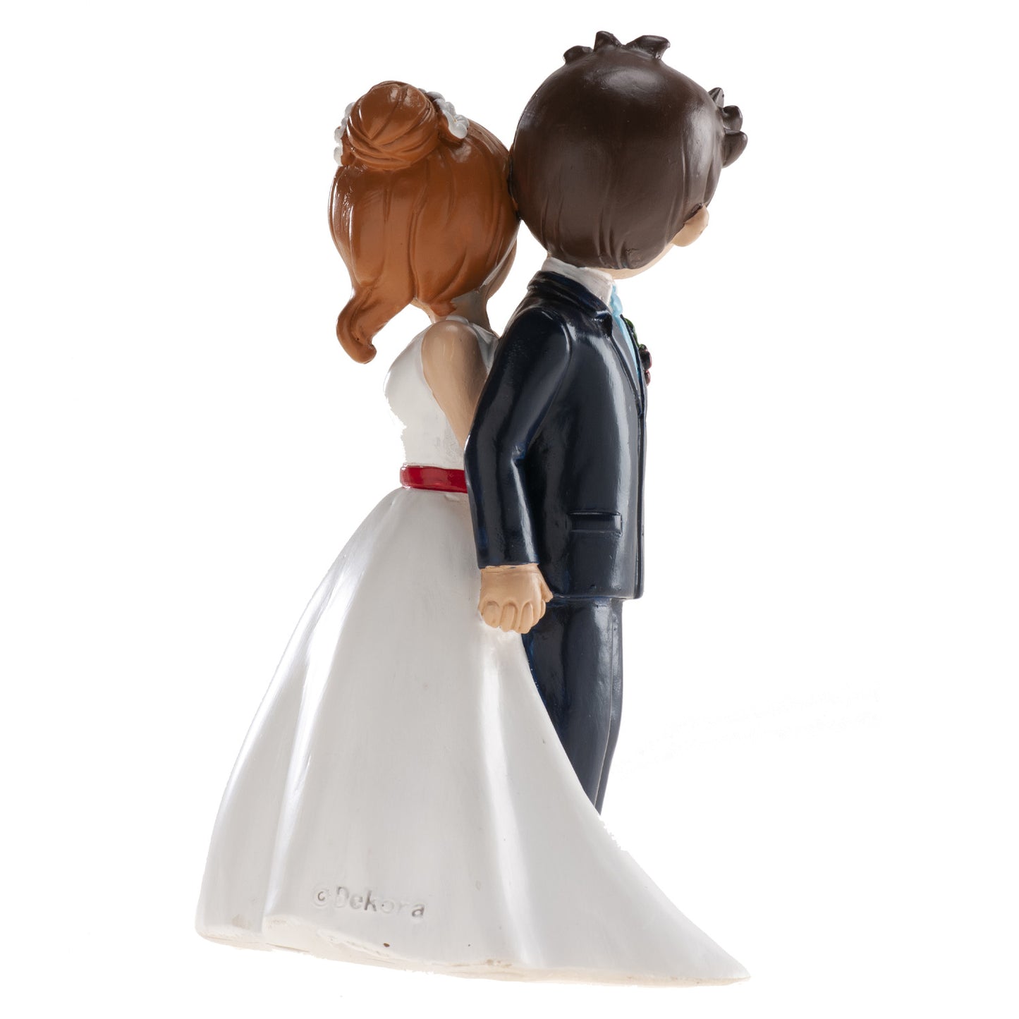 FIGURA TARTA BODA PAREJA ESPALDAS 16 CM