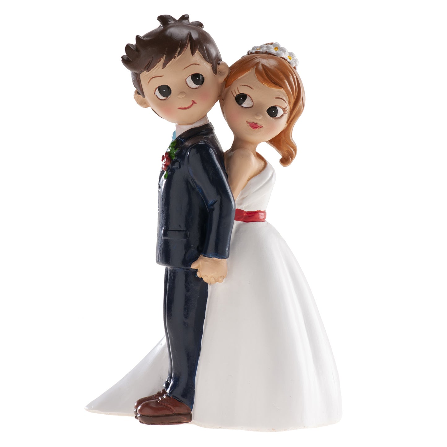 FIGURA TARTA BODA PAREJA ESPALDAS 16 CM