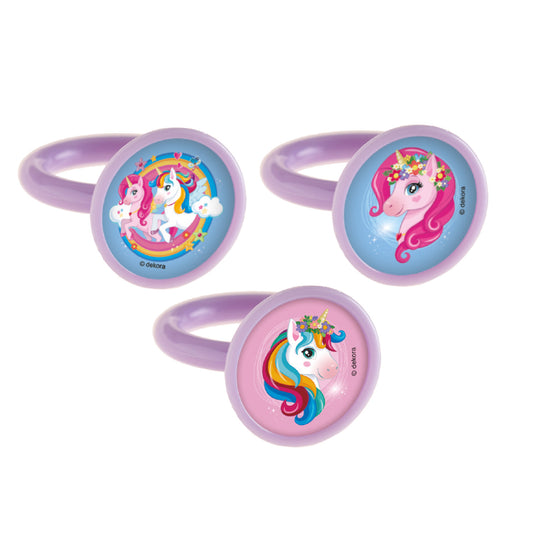ANILLOS DE UNICORNIO PARA DECORAR - 50 UDS