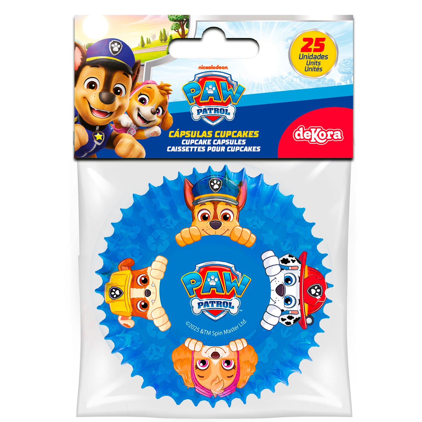CAPSULAS CUPCAKE PATRULLA CANINA - 25 UDS