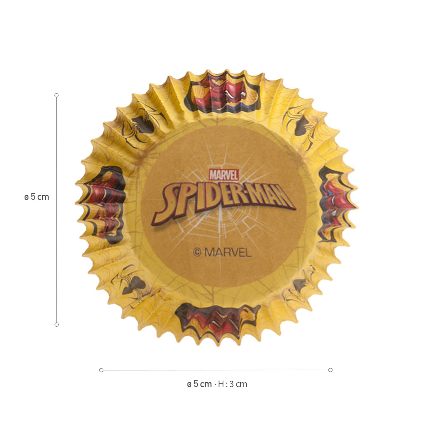 CAPSULAS CUPCAKE SPIDERMAN - 25 UDS