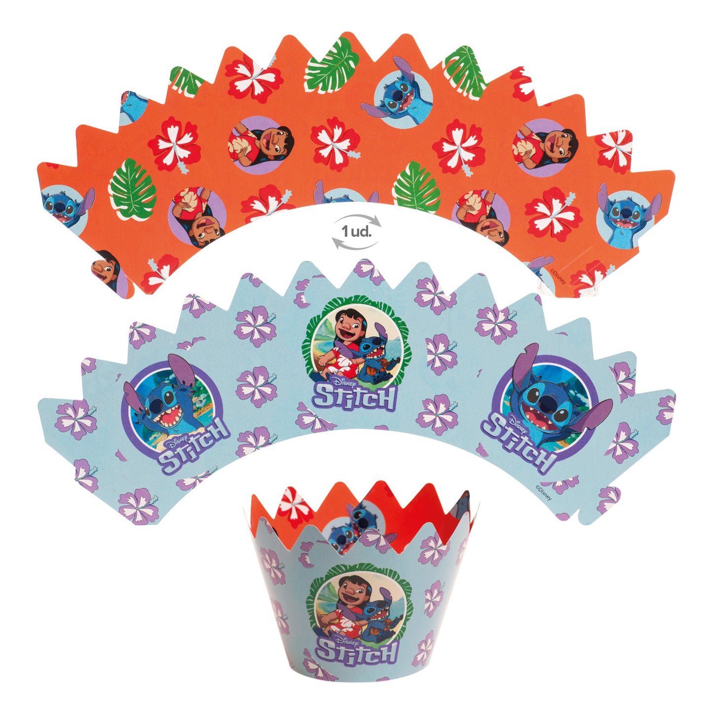 KIT DECORACION CUPCAKES STITCH