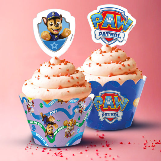 KIT DECORACION CUPCAKES PATRULLA CANINA