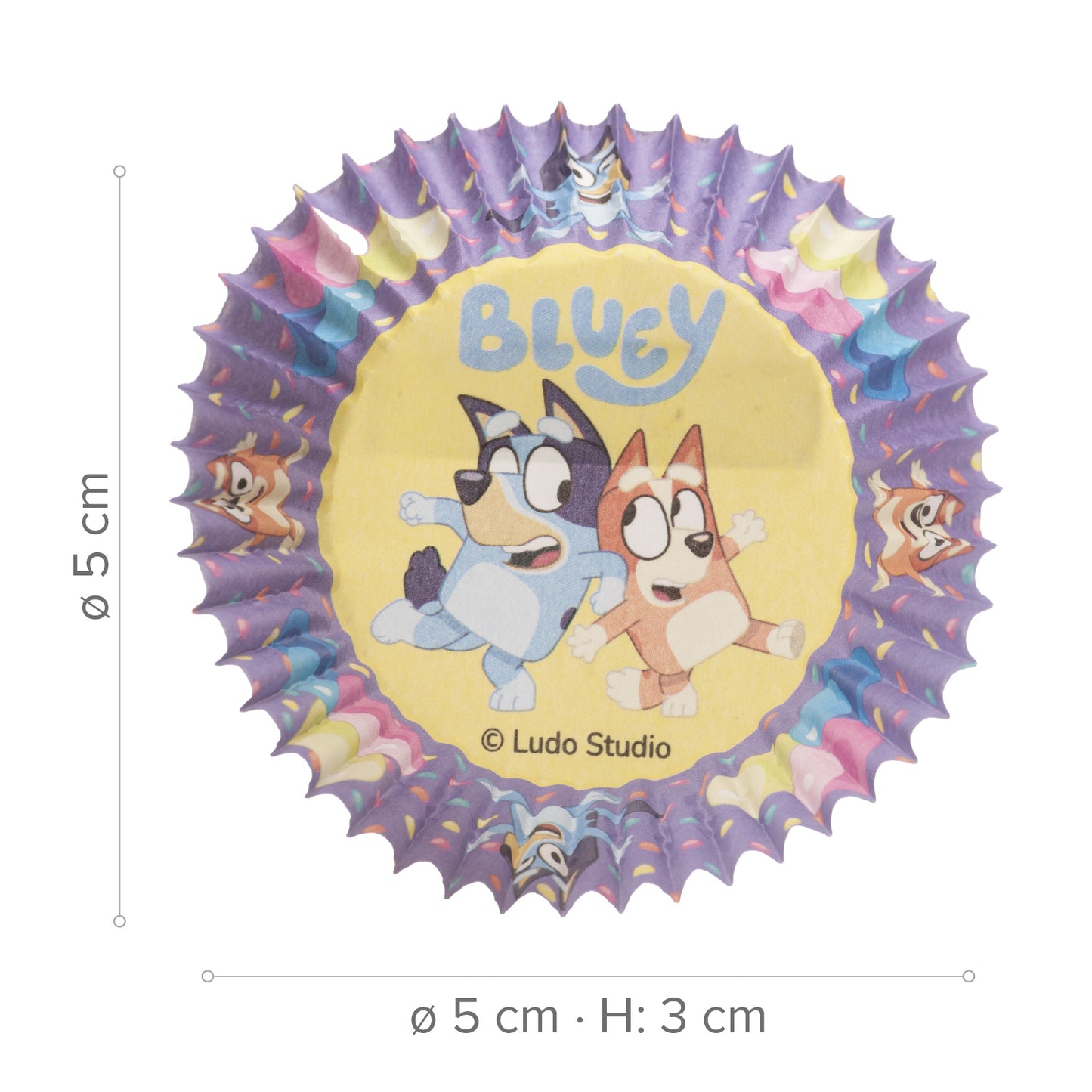CAPSULAS CUPCAKE BLUEY BINGO - 25 UDS