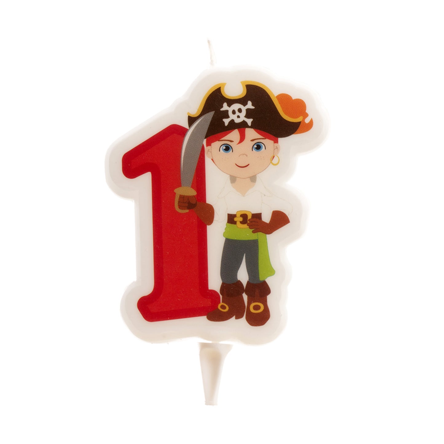 VELA CUMPLEAÑOS PIRATA Nº  7CM