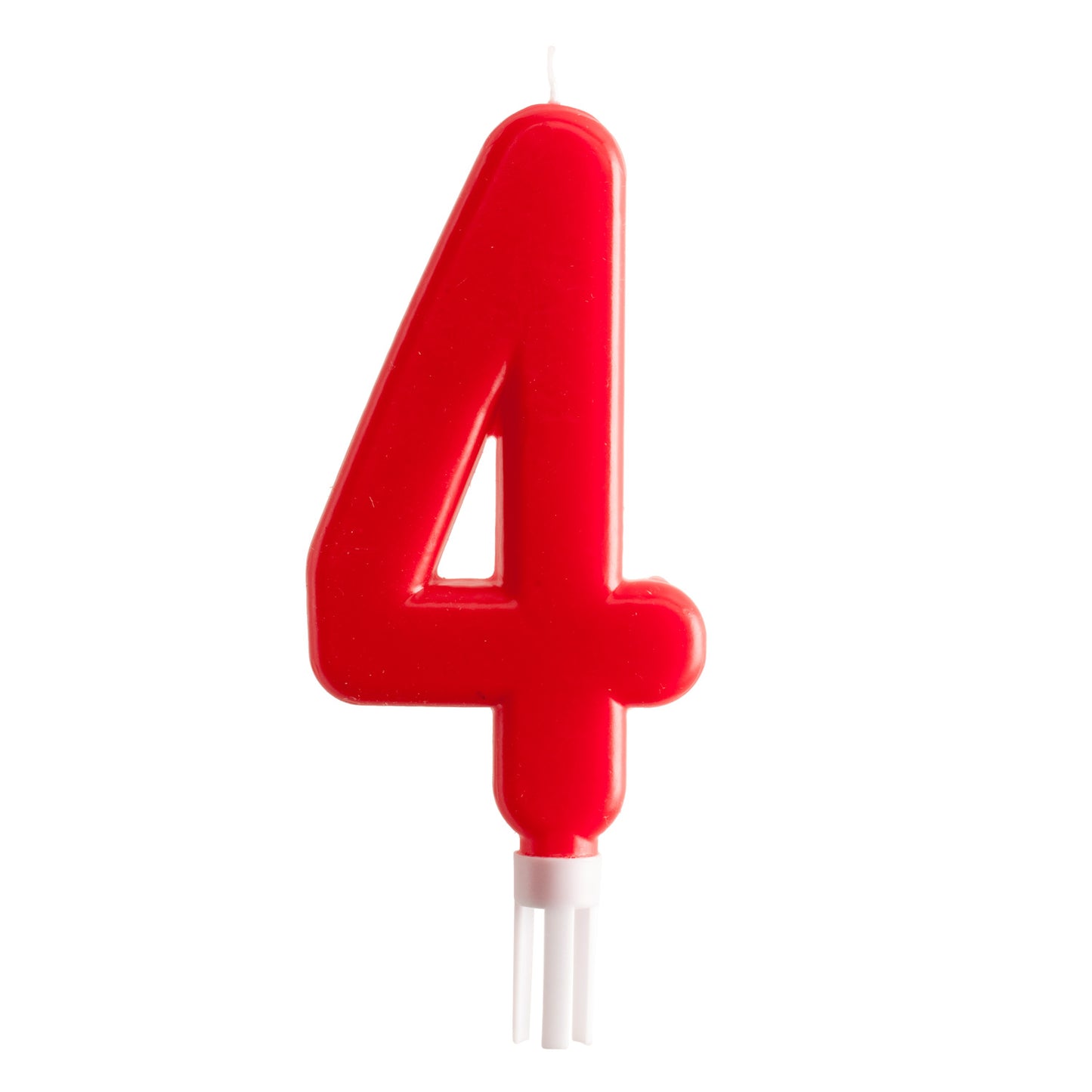 VELA GIGANTE TARTA CUMPLEAÑOS COLOR ROJO 15 CM - Números del 0 al 9