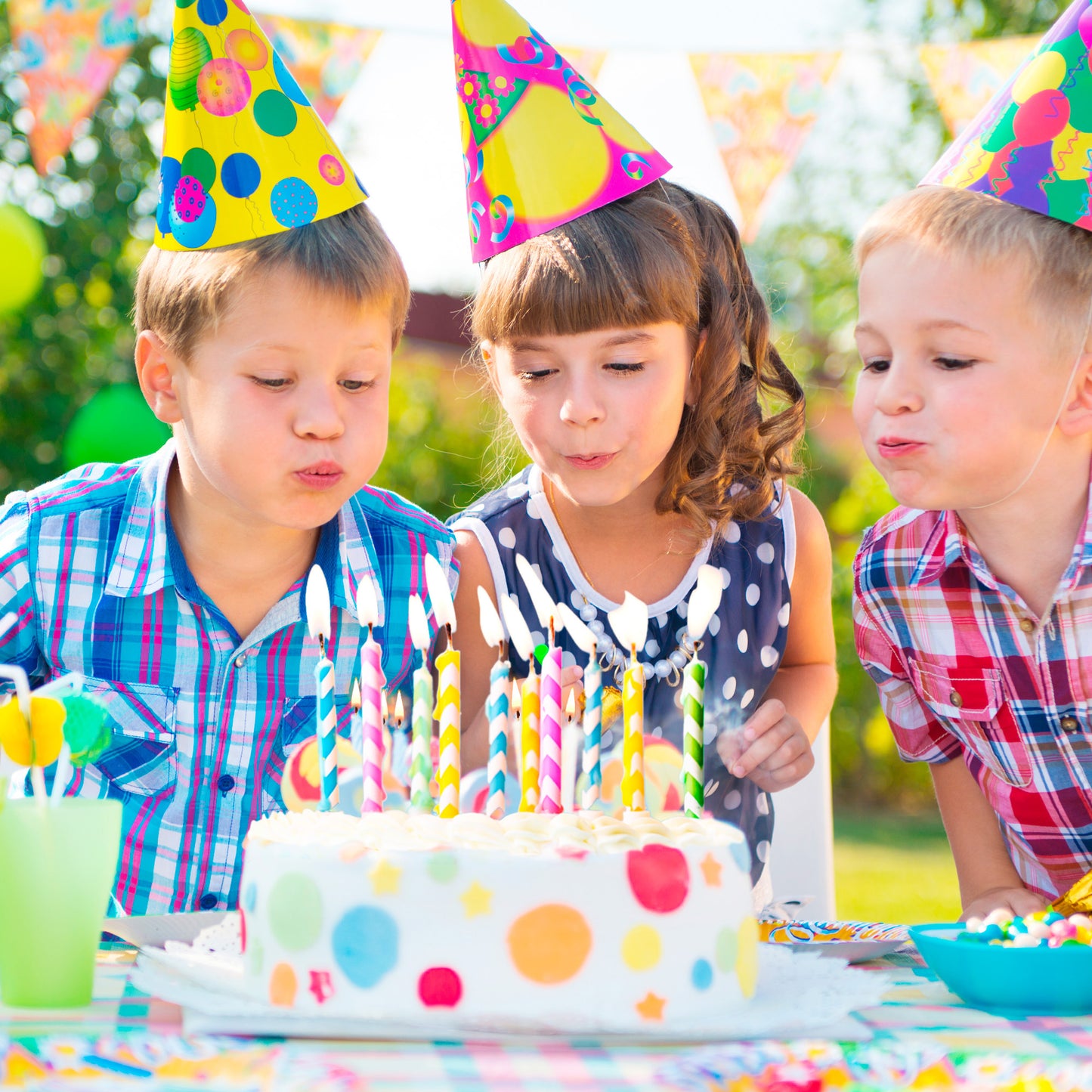 10 VELAS MÁGICAS CUMPLEAÑOS DE COLORES