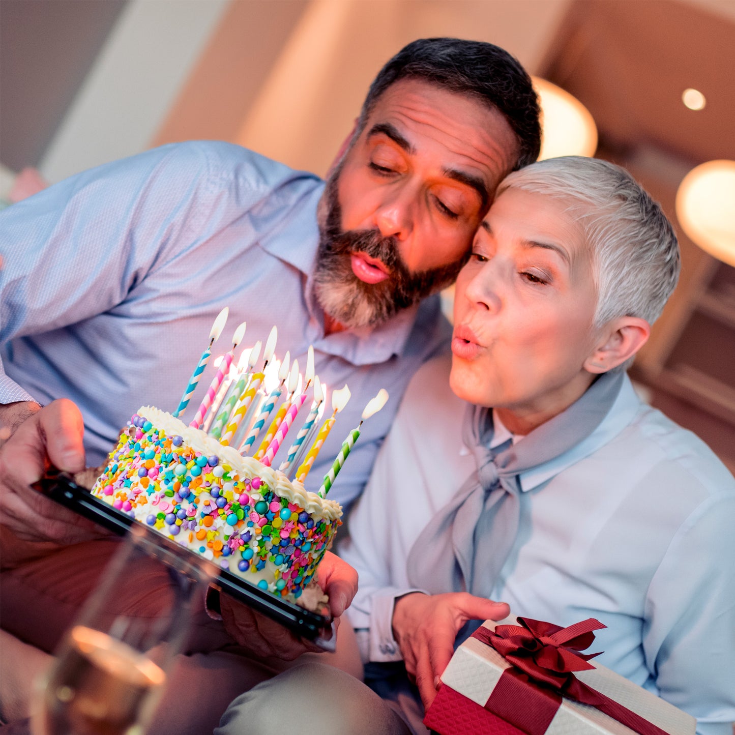 10 VELAS MÁGICAS CUMPLEAÑOS DE COLORES
