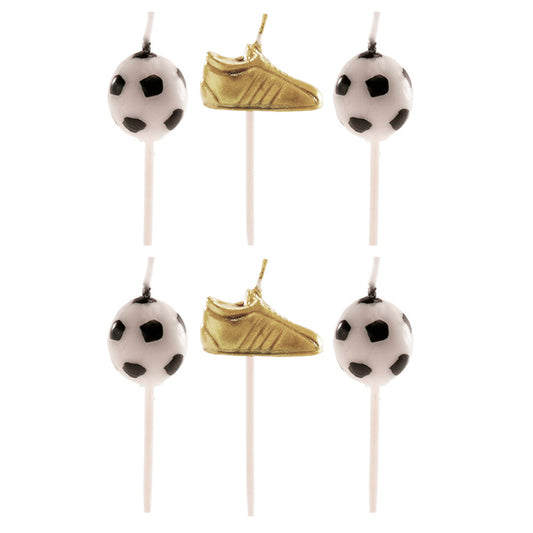 VELAS TARTA BALÓN Y BOTA DE FÚTBOL