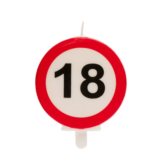 VELA TARTA CUMPLEAÑOS SEÑAL PROHIBIDO