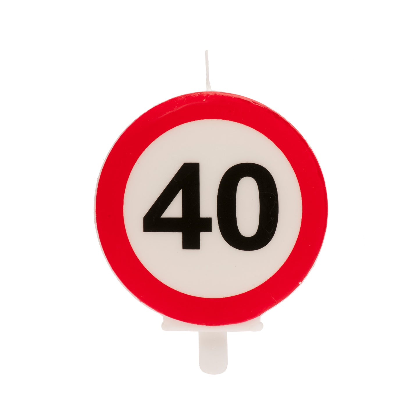 VELA TARTA CUMPLEAÑOS SEÑAL PROHIBIDO