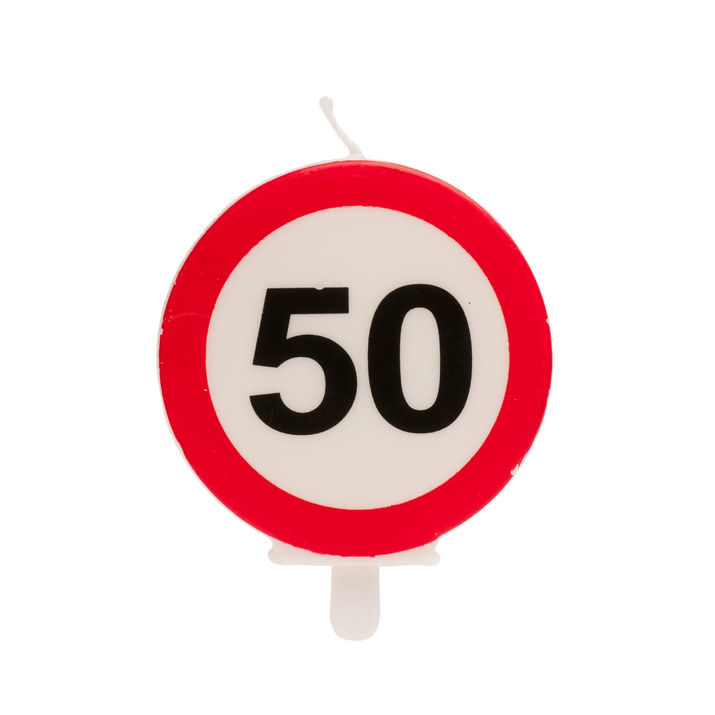 VELA TARTA CUMPLEAÑOS SEÑAL PROHIBIDO