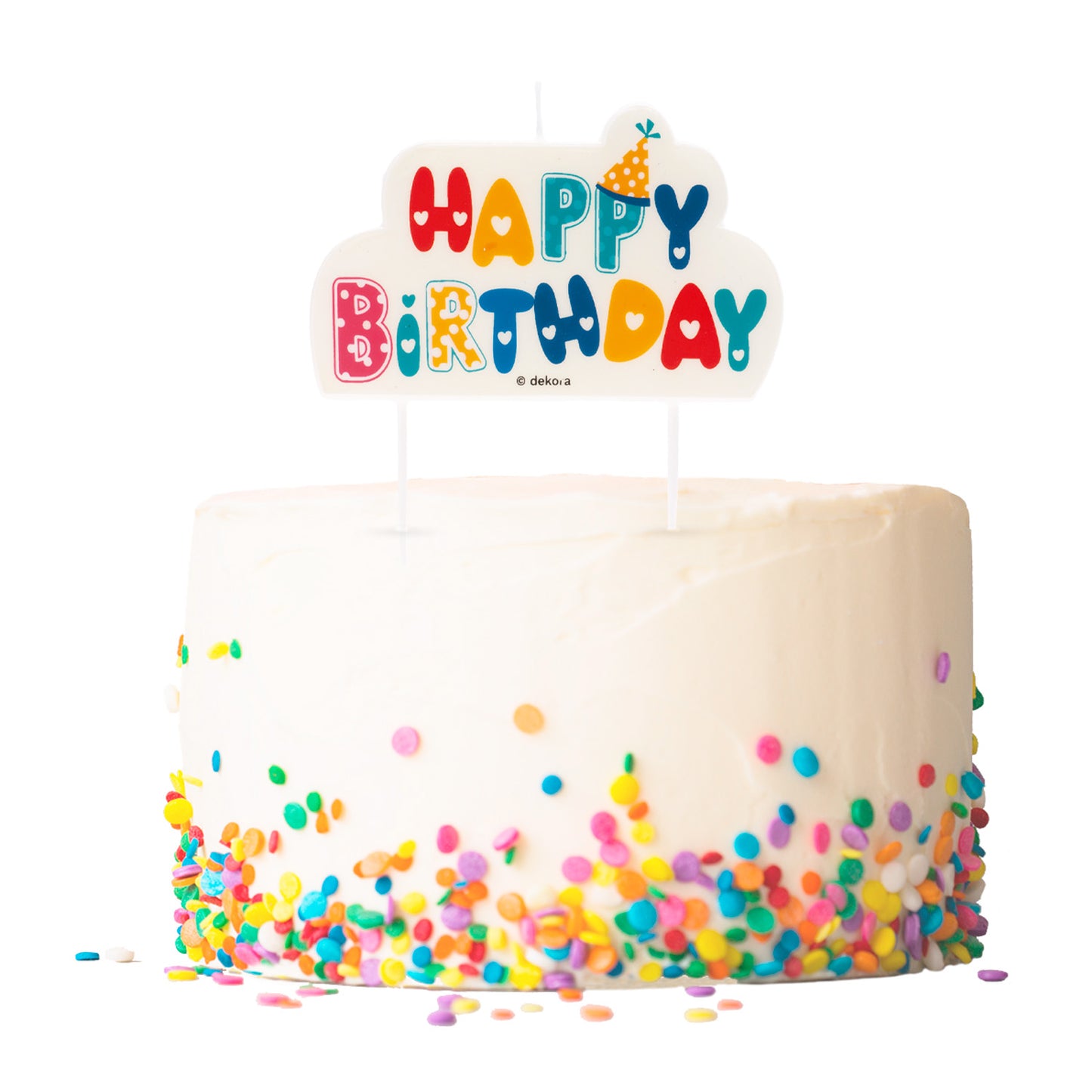 VELA TARTA CUMPLEAÑOS HAPPY BIRTHDAY 10x6 CM