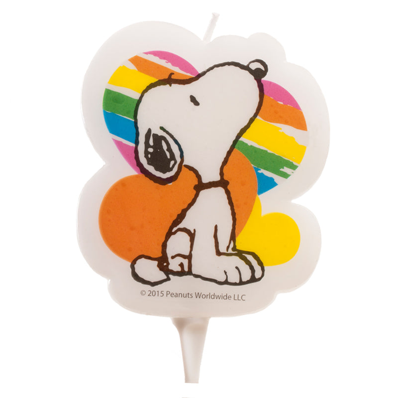 VELA TARTA CUMPLEAÑOS SNOOPY 2D 7,5CM