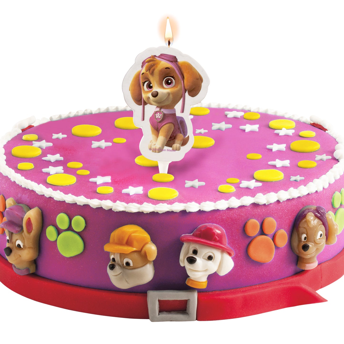 VELA TARTA CUMPLEAÑOS SKYE PAW PATROL 2D 7,5CM