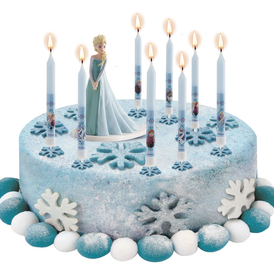 8 VELAS PALILLO TARTA CUMPLEAÑOS FROZEN