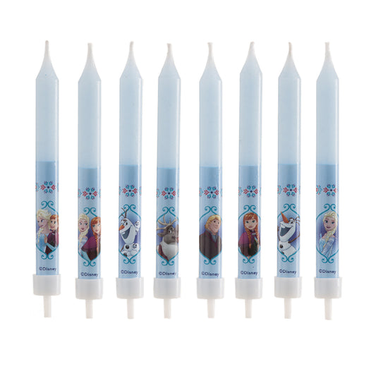 8 VELAS PALILLO TARTA CUMPLEAÑOS FROZEN