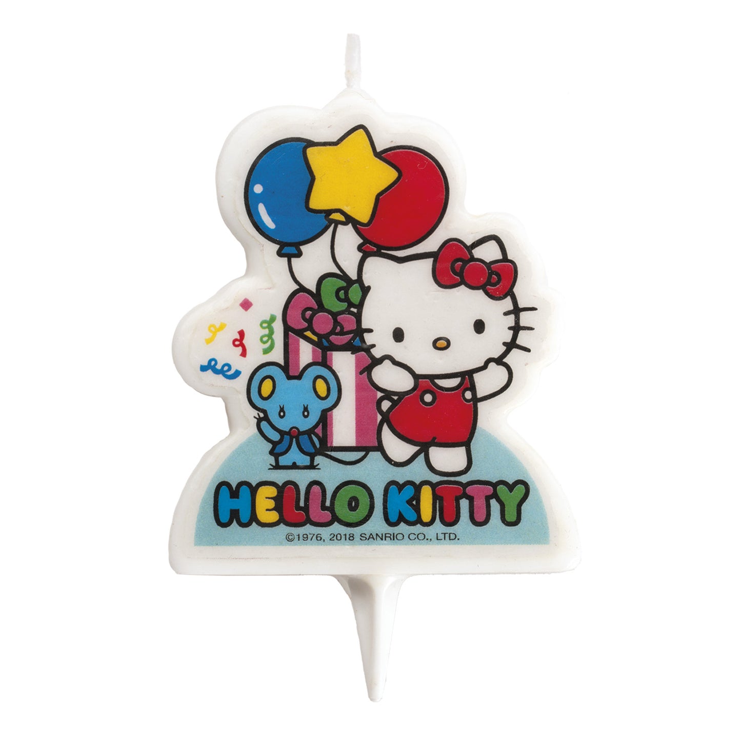 VELA TARTA CUMPLEAÑOS HELLO KITTY 2D 7CM
