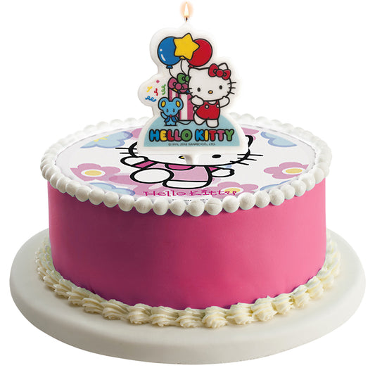 VELA TARTA CUMPLEAÑOS HELLO KITTY 2D 7CM