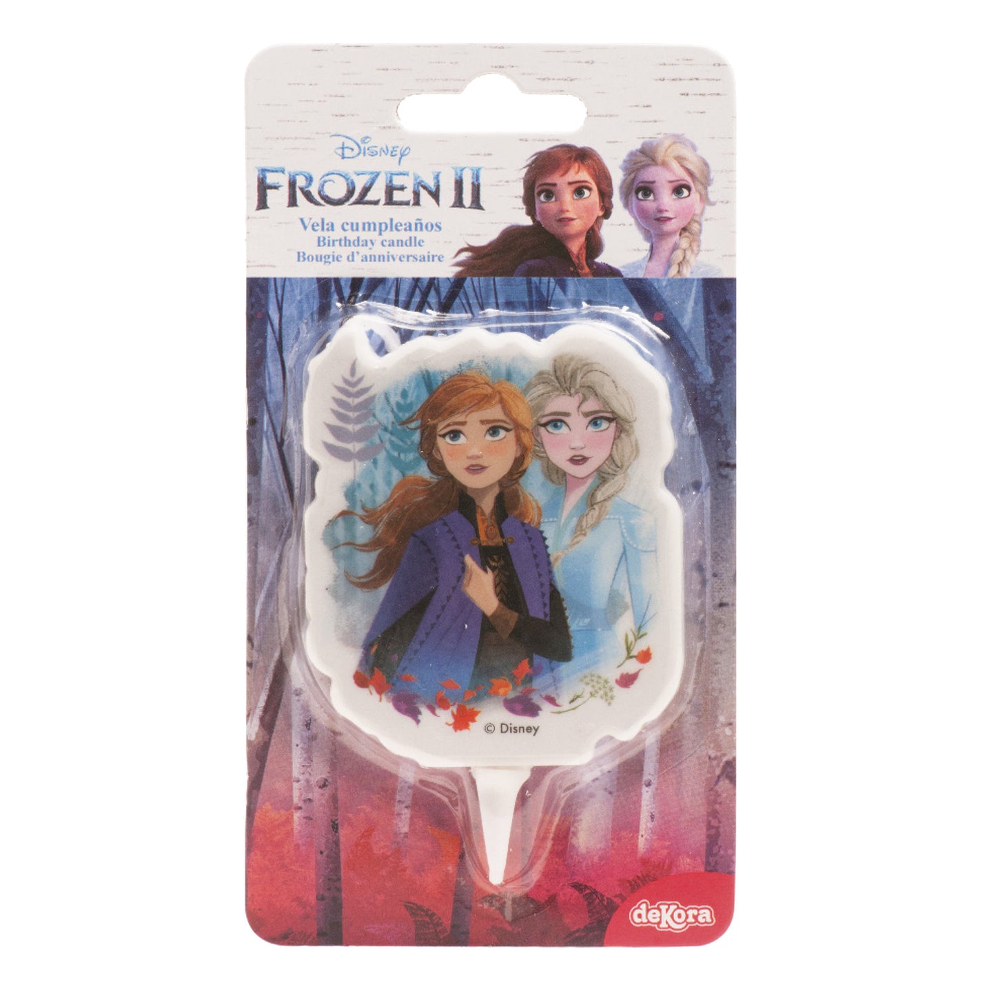 VELA TARTA CUMPLEAÑOS FROZEN 2D 7,5CM