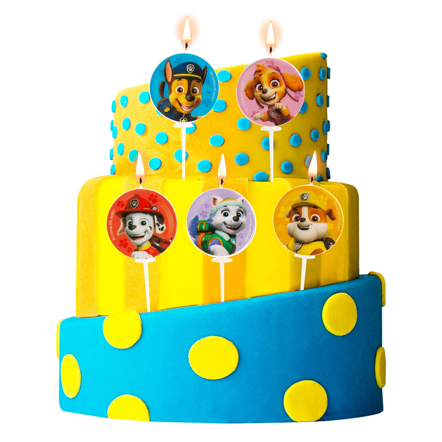 VELAS PARA TARTA CUMPLEAÑOS DE PATRULLA CANINA